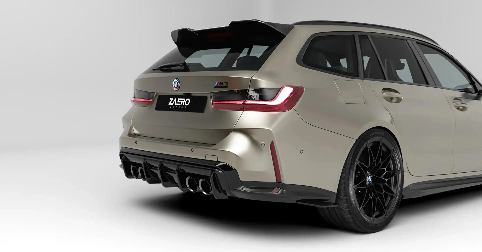 BMW M3 G81 Touring & 3 Series G21 EVO - S Gloss Black Rear Spoiler by ZAERO (2021+) - Evolve Automotive